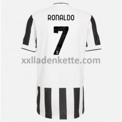 Fußballtrikot Juventus Turin Cristiano Ronaldo 7 Heim 2021-2022 Kurzarm