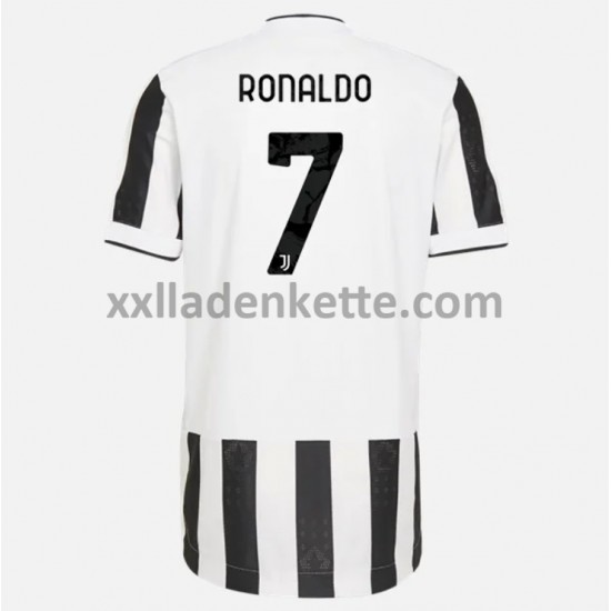Fußballtrikot Juventus Turin Cristiano Ronaldo 7 Heim 2021-2022 Kurzarm