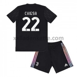 Fußballtrikot Juventus Turin Federico Chiesa 22 Kinder Auswärts 2021-2022 Kurzarm