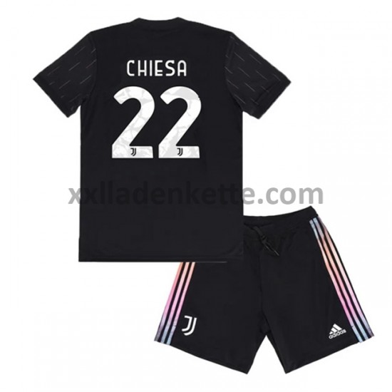 Fußballtrikot Juventus Turin Federico Chiesa 22 Kinder Auswärts 2021-2022 Kurzarm