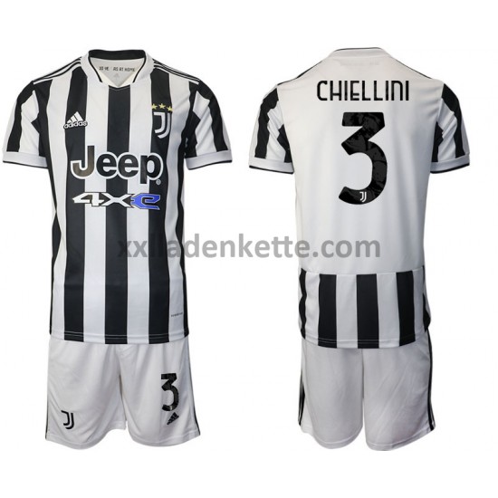 Fußballtrikot Juventus Turin Giorgio Chiellini 3 Kinder Heim 2021-2022 Kurzarm