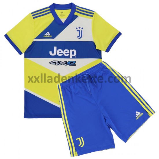 Fußballtrikot Juventus Turin Kinder Ausweich 2021-2022 Kurzarm