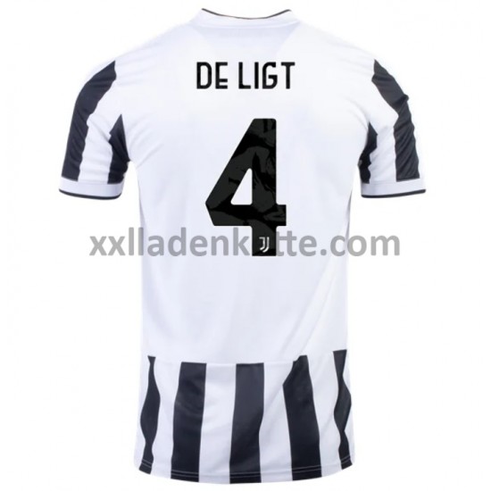 Fußballtrikot Juventus Turin Matthijs de Ligt 4 Heim 2021-2022 Kurzarm