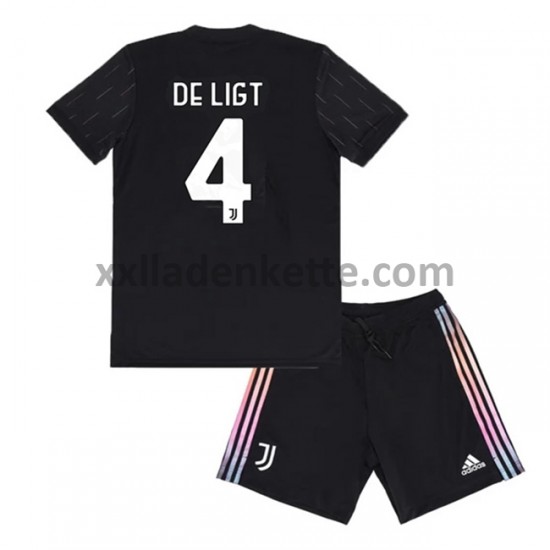 Fußballtrikot Juventus Turin Matthijs de Ligt 4 Kinder Auswärts 2021-2022 Kurzarm