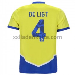Fußballtrikot Juventus Turin Matthijs de Ligt 4 Ausweich 2021-2022 Kurzarm