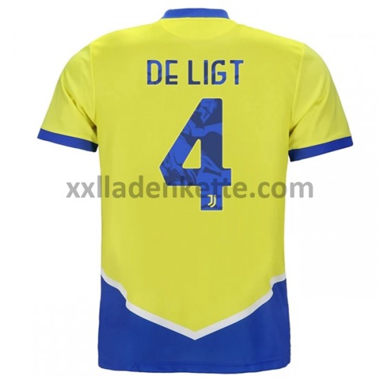 Fußballtrikot Juventus Turin Matthijs de Ligt 4 Ausweich 2021-2022 Kurzarm