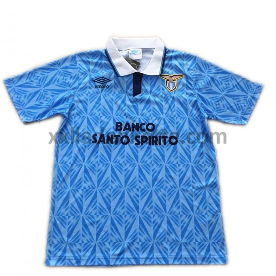 Fußballtrikot Lazio Rom Retro Heim 1991 Kurzarm