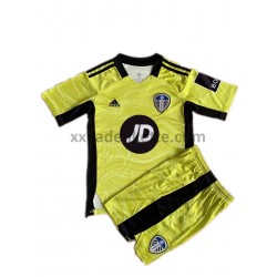 Fußballtrikot Leeds United Torwart Kinder Ausweich 2021-2022 Kurzarm