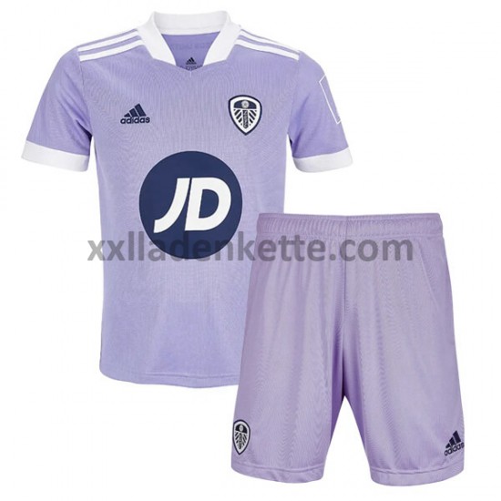 Fußballtrikot Leeds United Kinder Ausweich 2021-2022 Kurzarm