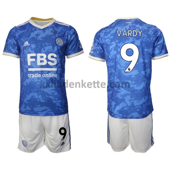 Fußballtrikot Leicester City Jamie Vardy 9 Kinder Heim 2021-2022 Kurzarm