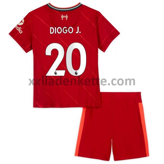 Fußballtrikot Liverpool Diogo Jota 20 Kinder Heim 2021-2022 Kurzarm
