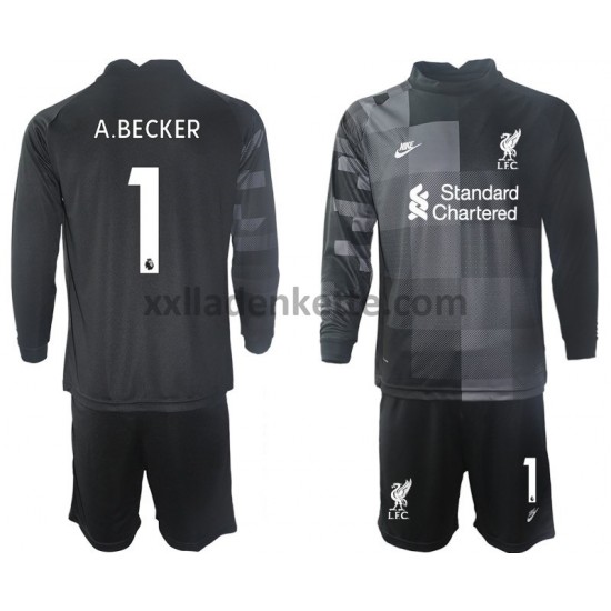 Fußballtrikot Liverpool Torwart A.BECKER 1 Kinder Ausweich 2021-2022 Langarm