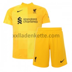 Fußballtrikot Liverpool Torwart Kinder Auswärts 2021-2022 Kurzarm
