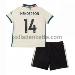 Fußballtrikot Liverpool Henderson 14 Kinder Auswärts 2021-2022 Kurzarm