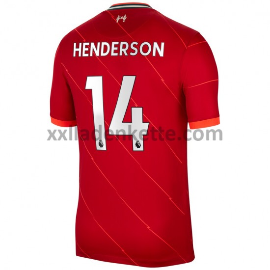 Fußballtrikot Liverpool Jordan Henderson 14 Heim 2021-2022 Kurzarm