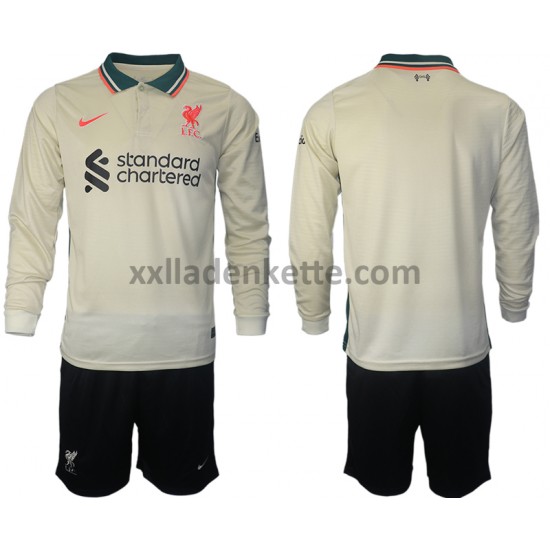 Fußballtrikot Liverpool Kinder Auswärts 2021-2022 Langarm