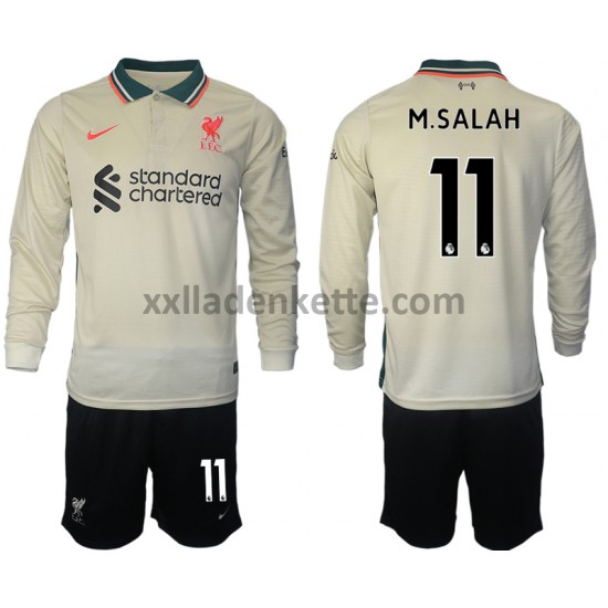 Fußballtrikot Liverpool M.Salah 11 Kinder Auswärts 2021-2022 Langarm