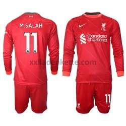 Fußballtrikot Liverpool M.Salah 11 Kinder Heim 2021-2022 Langarm