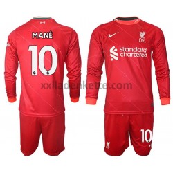 Fußballtrikot Liverpool Mane 10 Kinder Heim 2021-2022 Langarm