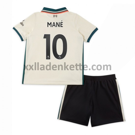 Fußballtrikot Liverpool Sadio Mane 10 Kinder Auswärts 2021-2022 Kurzarm