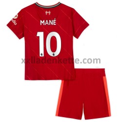 Fußballtrikot Liverpool Sadio Mane 10 Kinder Heim 2021-2022 Kurzarm