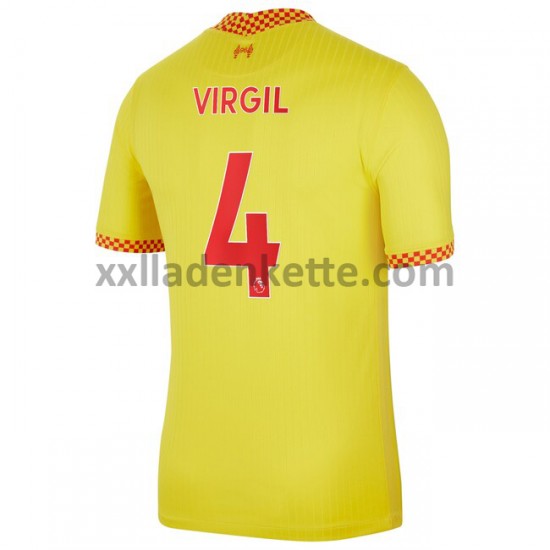 Fußballtrikot Liverpool Virgil van Dijk 4 Ausweich 2021-2022 Kurzarm