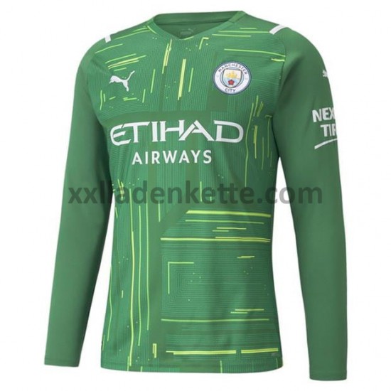 Fußballtrikot Manchester City Torwart Auswärts 2021-2022 Langarm