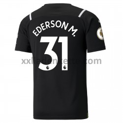 Fußballtrikot Manchester City Torwart Ederson 31 Heim 2021-2022 Kurzarm