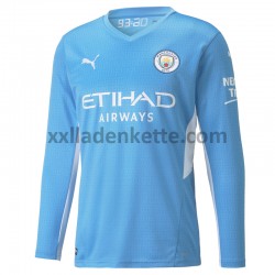 Fußballtrikot Manchester City Heim 2021-2022 Langarm