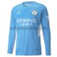 Fußballtrikot Manchester City Heim 2021-2022 Langarm