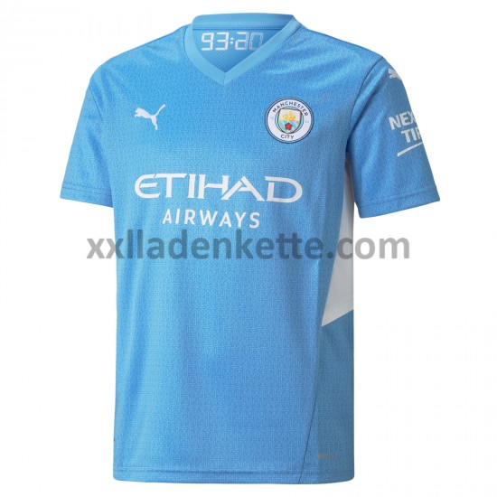 Fußballtrikot Manchester City Heim 2021-2022 Kurzarm