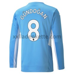 Fußballtrikot Manchester City Ilkay Gündogan 8 Heim 2021-2022 Langarm