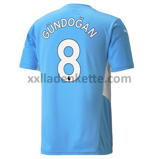 Fußballtrikot Manchester City Ilkay Gündogan 8 Heim 2021-2022 Kurzarm