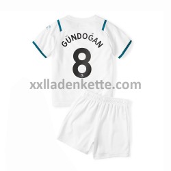 Fußballtrikot Manchester City Ilkay Gündogan 8 Kinder Auswärts 2021-2022 Kurzarm