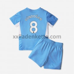 Fußballtrikot Manchester City Ilkay Gündogan 8 Kinder Heim 2021-2022 Kurzarm