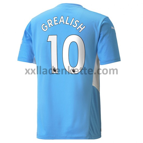 Fußballtrikot Manchester City Jack Grealish 10 Heim 2021-2022 Kurzarm