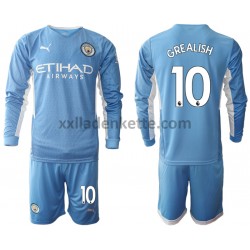 Fußballtrikot Manchester City Jack Grealish 10 Kinder Heim 2021-2022 Langarm