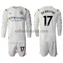 Fußballtrikot Manchester City Kevin De Bruyne 17 Kinder Auswärts 2021-2022 Langarm