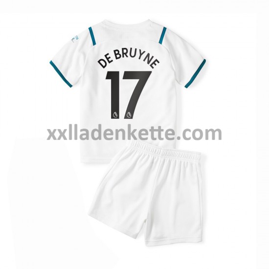 Fußballtrikot Manchester City Kevin De Bruyne 17 Kinder Auswärts 2021-2022 Kurzarm