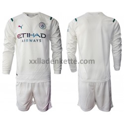Fußballtrikot Manchester City Kinder Auswärts 2021-2022 Langarm
