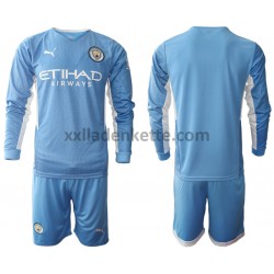 Fußballtrikot Manchester City Kinder Heim 2021-2022 Langarm