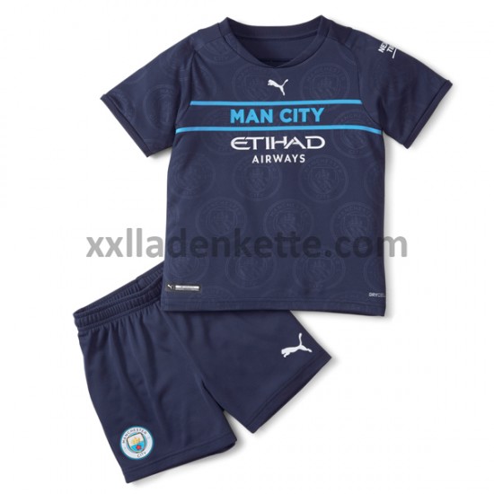 Fußballtrikot Manchester City Kinder Ausweich 2021-2022 Kurzarm