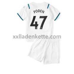 Fußballtrikot Manchester City Phil Foden 47 Kinder Auswärts 2021-2022 Kurzarm
