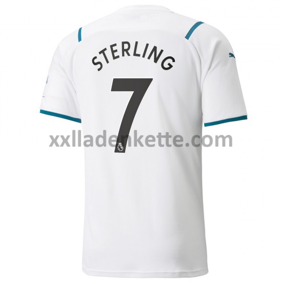 Fußballtrikot Manchester City Raheem Sterling 7 Auswärts 2021-2022 Kurzarm