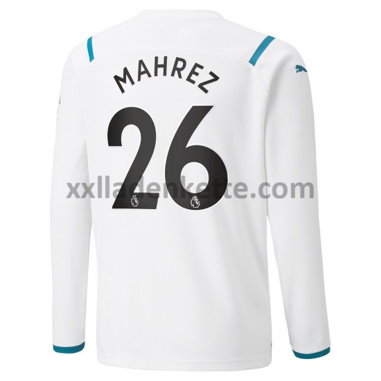 Fußballtrikot Manchester City Riyad Mahrez 26 Auswärts 2021-2022 Langarm