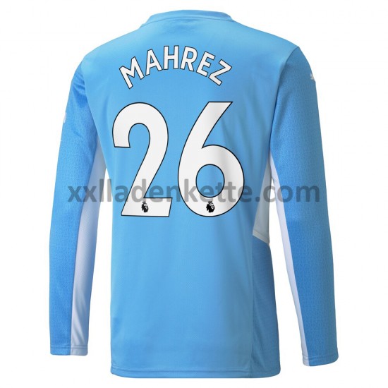 Fußballtrikot Manchester City Riyad Mahrez 26 Heim 2021-2022 Langarm