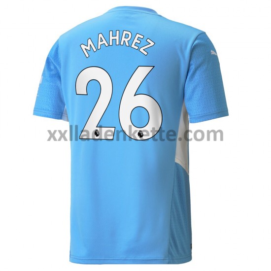 Fußballtrikot Manchester City Riyad Mahrez 26 Heim 2021-2022 Kurzarm
