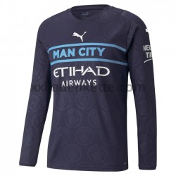 Fußballtrikot Manchester City Drittes 2021-2022 Langarm