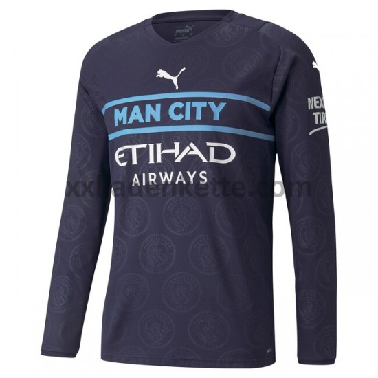 Fußballtrikot Manchester City Drittes 2021-2022 Langarm