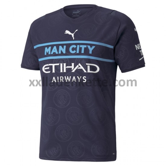 Fußballtrikot Manchester City Ausweich 2021-2022 Kurzarm